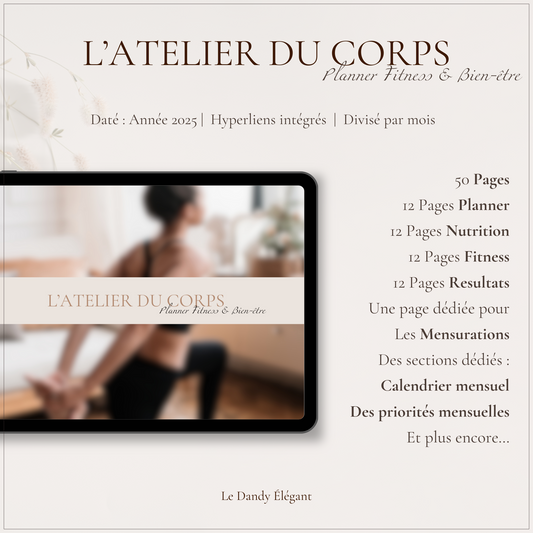 L’atelier du Corps - Planner Fitness & Bien-être